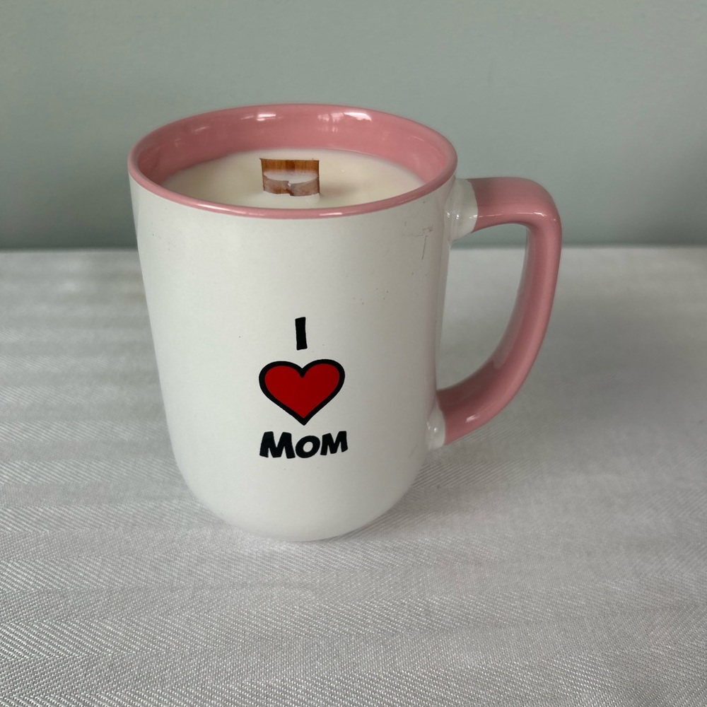 I Love Mom Mug scented candle